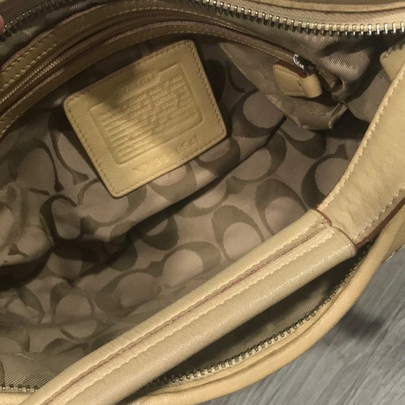 Coach Tan Boho Hobo Leather Shoulder Bag - Picture 10 of 11